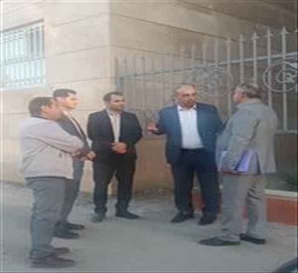 حضور جناب آقای مهندس بوستانی کارشناس محترم معاونت توسعه منابع فیزیکی و امور عمرانی وزارت بهداشت در شهرستان بناب